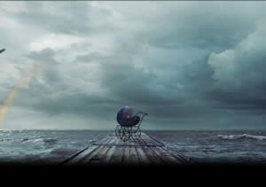 Rush - Snakes and Arrows Stroller on a Pier